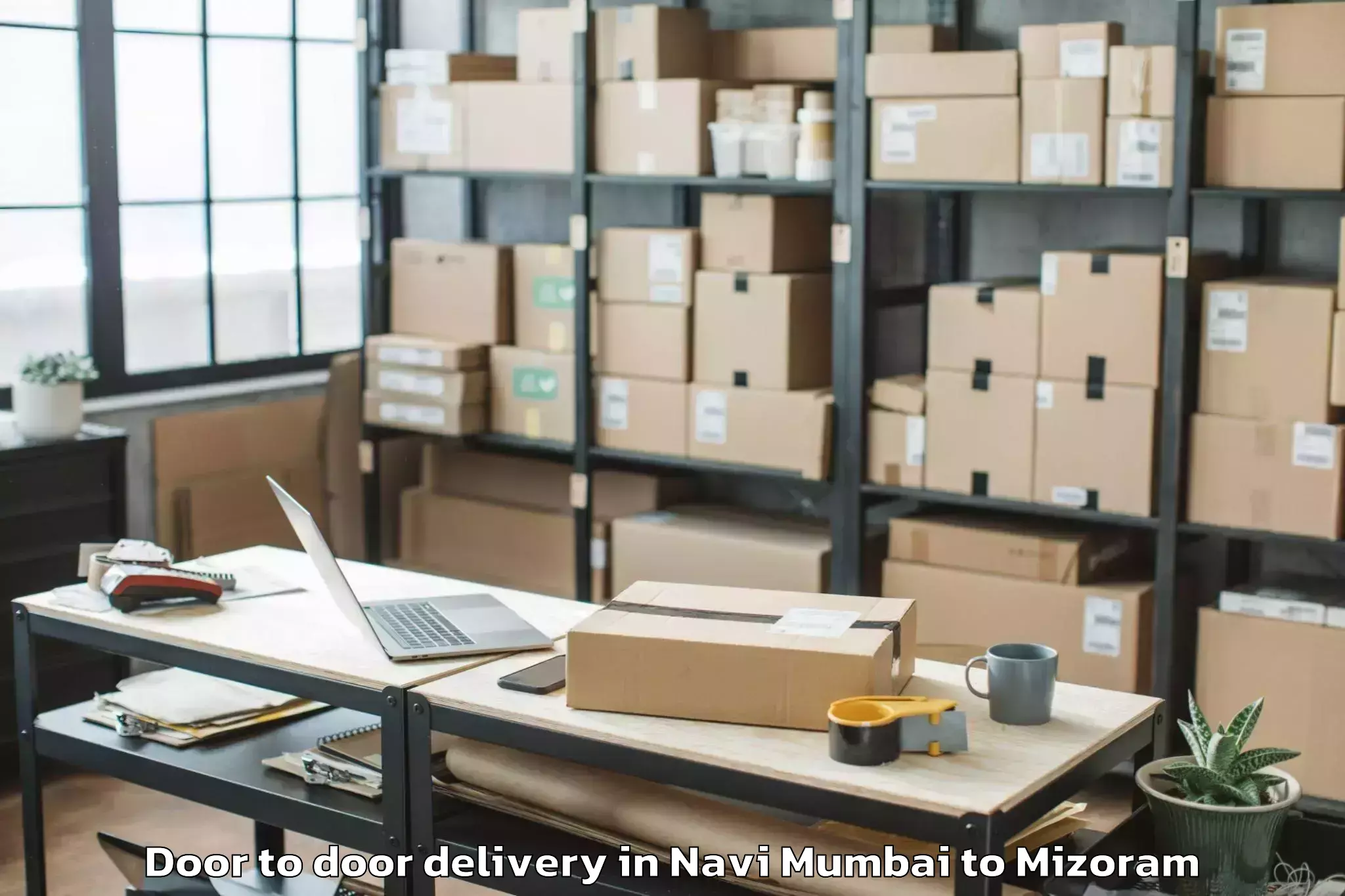 Hassle-Free Navi Mumbai to Thenzawl Door To Door Delivery